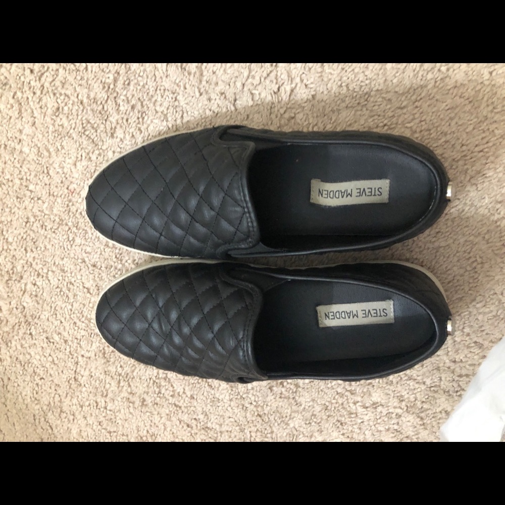 steve madden black sneakers